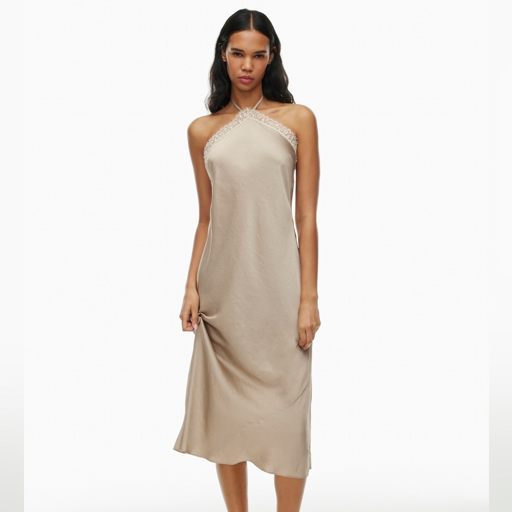 Aritzia Slip Dress with Lace Trim